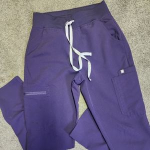 S high waisted Yola skinny scrub pants Purple Jam